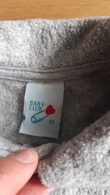 Flísová košilová mikina, baby club,92