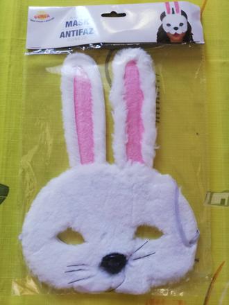 Maska zajíčka na karneval., 