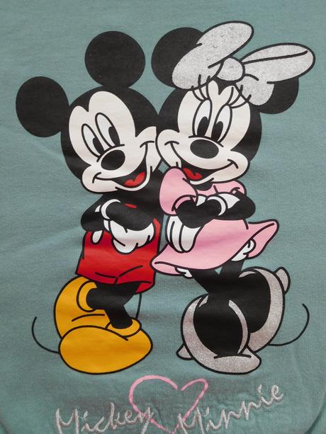 Mikina s minnie a mickeym vel. 134/140, lindex,134