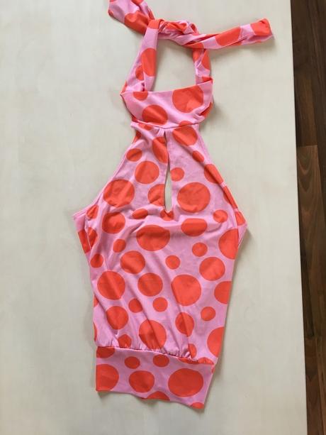 Oranžový puntík top, vel s, vila, s