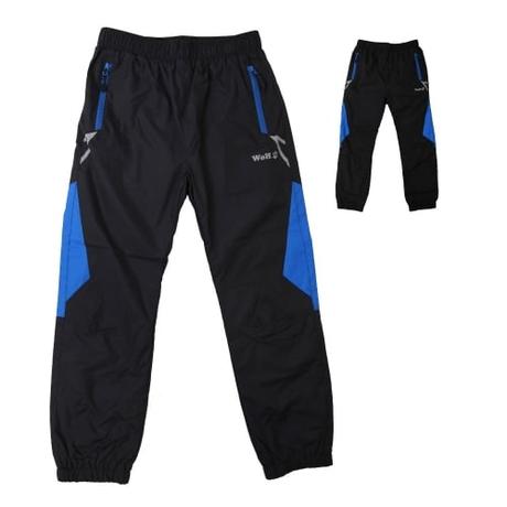 Dětské šusťákové kalhoty s podšívkou, wolf,134