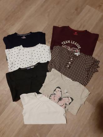 Triky s dlouhým rukávem vel. 110/116, již jen 4 ks, f&f,110