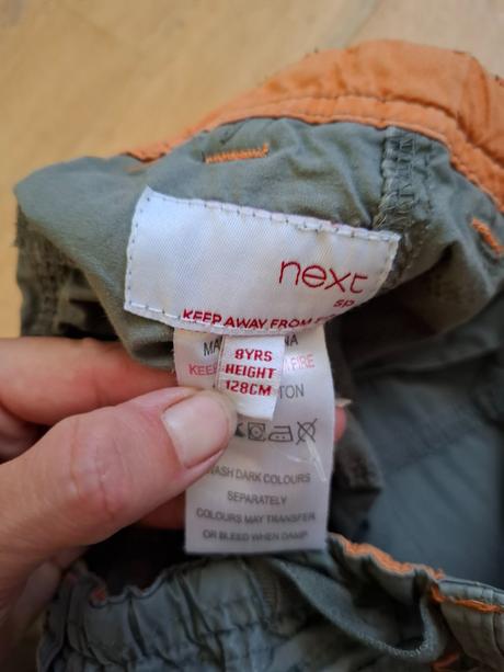 2x šortky vel 128, next,128