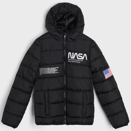 Přechodová bunda černá nasa nebo modrá ombre v.134, sinsay,134