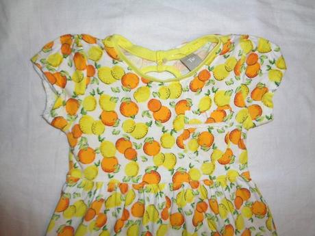 Nádherné bavlněné citrónové šaty - super záda, tu,92