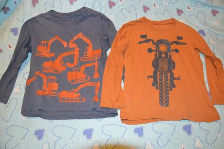 110 116 triko dlouhý rukáv s potiskem 2x, 116