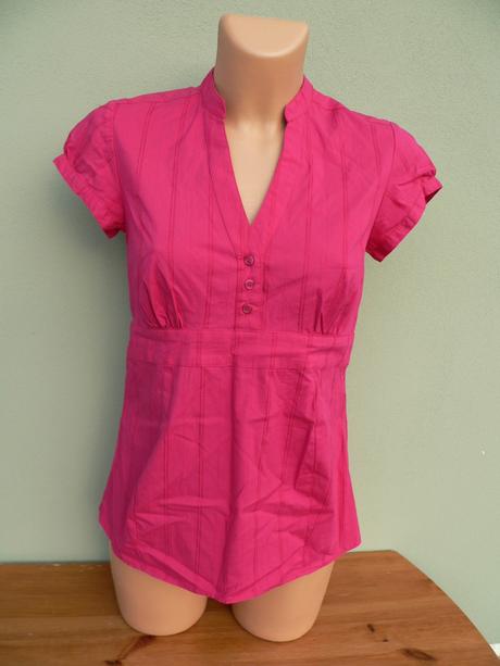 Fuchsiová halenka tunika h&m mama - vel.s, h&m,s