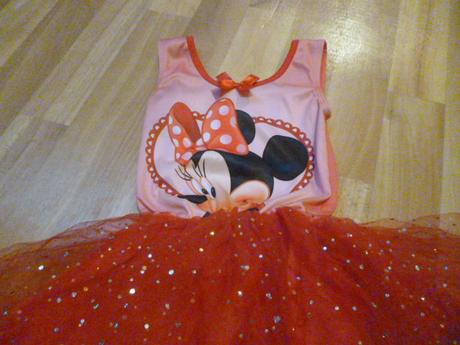 Třpytivé šaty minnie 3-4, disney,104