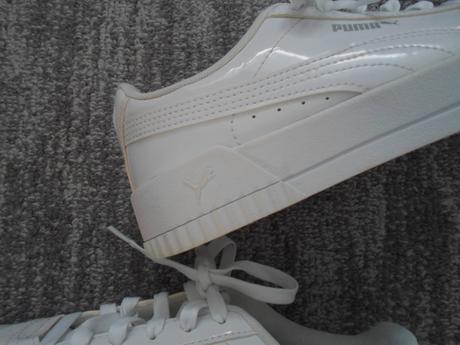 Bílé boty tenisky botasky puma lesklé, puma,39
