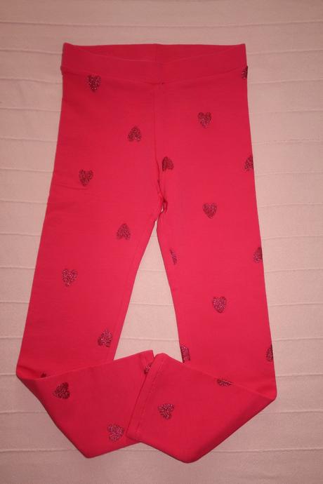 Zateplené legíny - růžové, h&m,122