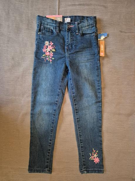 Dívčí džíny s výšivkou little kids vel. 116, 116