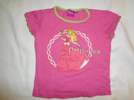 Růžové tričko s princeznou, disney,104