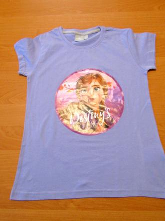 Fialkové triko frozen vel 146-152, 152