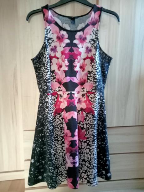 Dámské letní květované šaty vel. 40/m, h&m,m