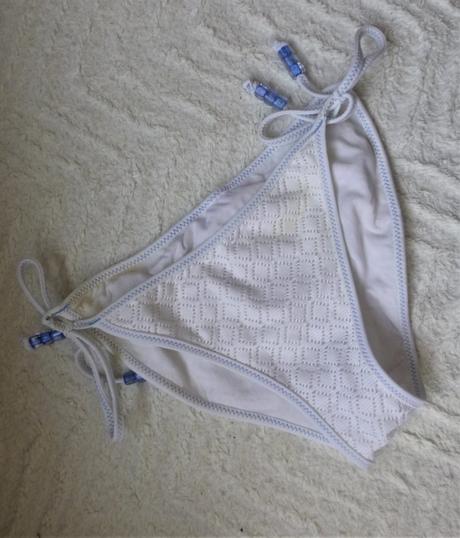 Bílý spodní díl plavek-krajka-vel.m, m