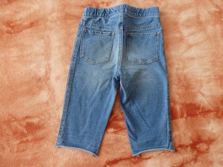 Džínové kraťasy, h&m,128