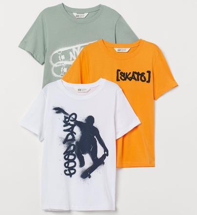 3-pack skate trika h&m vel. 146/152, h&m,146 / 152