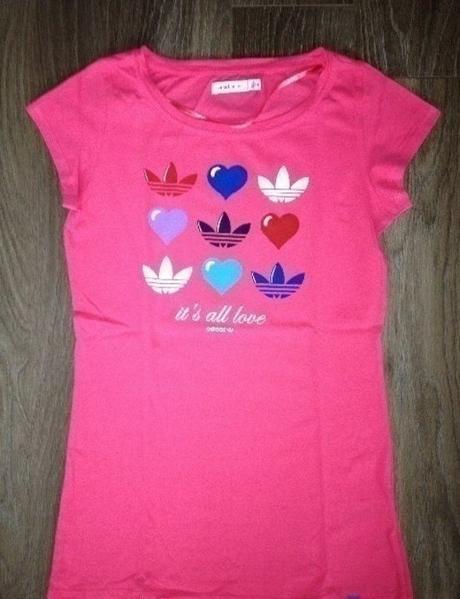 Růžové tričko adidas, adidas,38