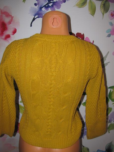 Dámská dívčí pletená halenka hořčicové barvy, george,38