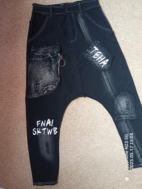 Baggy-nasrávačky-harémky "fashion" vel."s", s