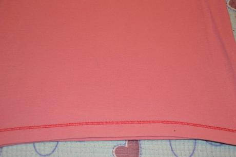 Středně růžové bavlněné tričko s lesklým motýlkem, 128