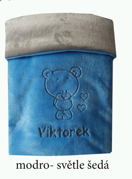 Deka s výšivkou na přání - více barev, 