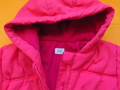 Bunda červená s kapucí, f&f,110