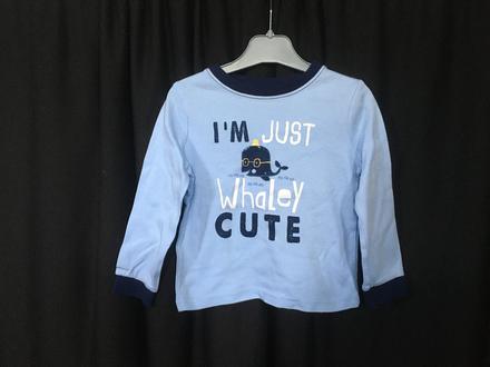 Vel. 92 pyžamové triko s velrybou, 92