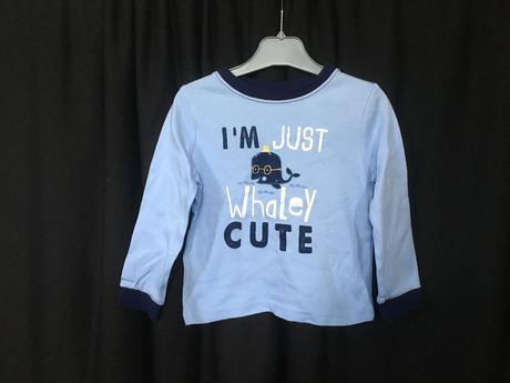 Vel. 92 pyžamové triko s velrybou, 92