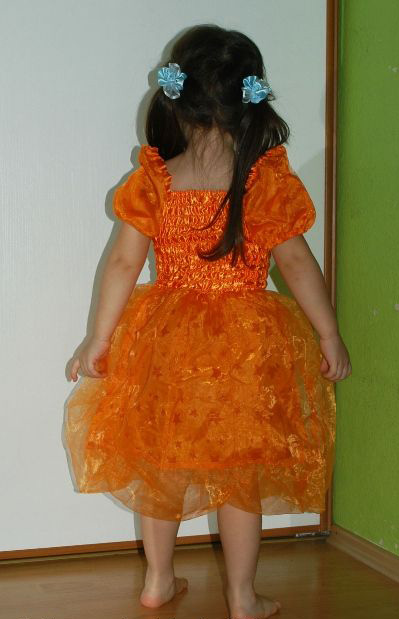 Karnevalové šaty kostým halloween dýňová víla, 