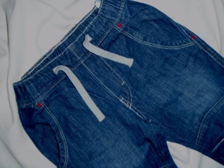 Super komplet riflíků a žlutého trička, h&m,92