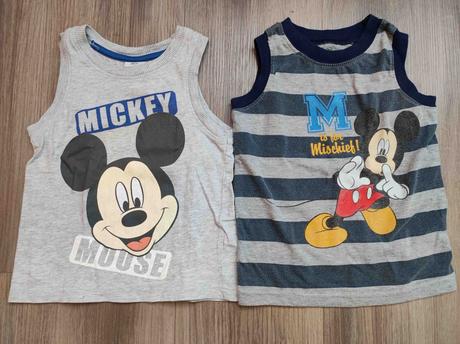 Chlapecké triko bez rukávů mickey vel. 98 2x, disney,98