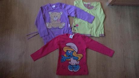 2x skvělé trika dlouhý rukáv, zelené zdarma č85, 104