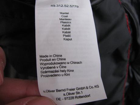 Dámský zimní prošívaný kabát, parka s kapucí, s.oliver,m