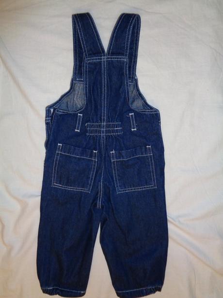 Luxusní riflové laclové kalhoty s medvídkem, early days,86