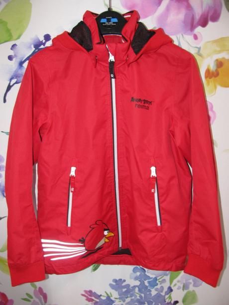 Přechodná chlapecká bunda s kapucí angry birds, reima,140