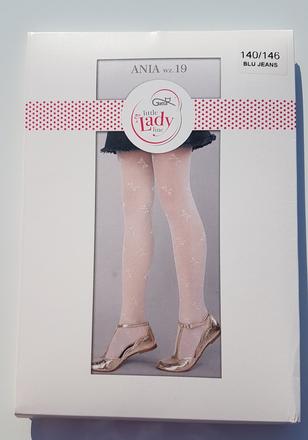 M57	dívčí silonky mašličky vel. 140-146, 140 / 146