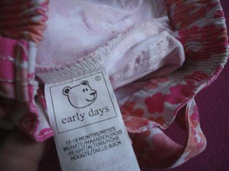 Delší kraťasy early days, vel. 12-18 měsíců, early days,86