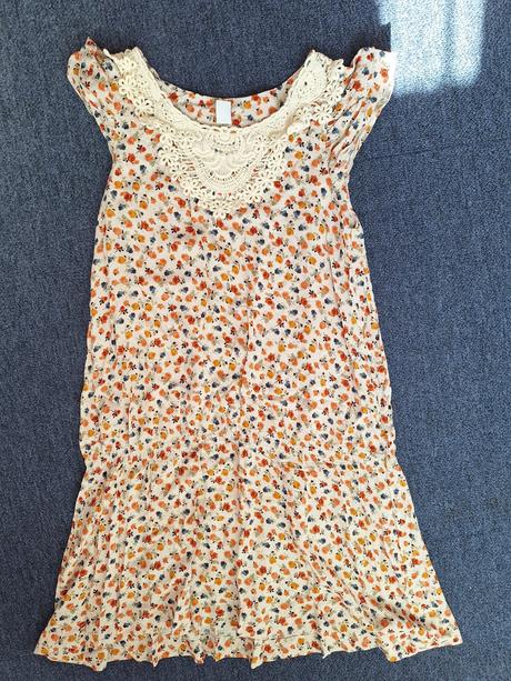 Šaty s krajkou dívčí letní šaty vel. 152, zara,152