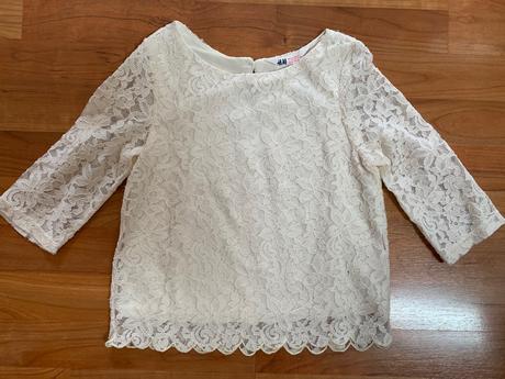 Krajková blůza, h&m,140