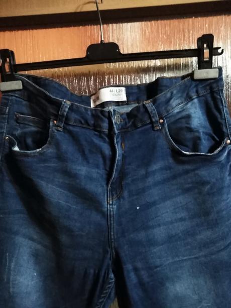 Elastické rifle modré, denim,xl