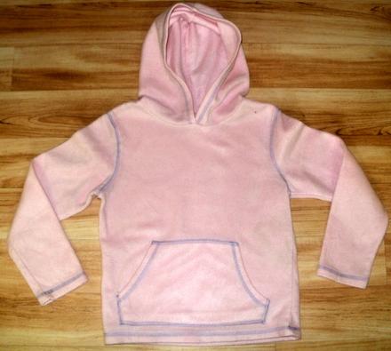 Flaušová mikina s kapucí, 134