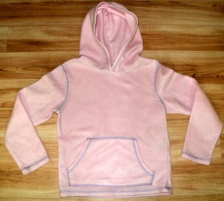 Flaušová mikina s kapucí, 134