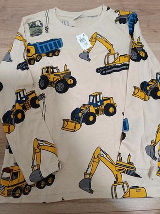 Tričko s bagry, nakladači 122 lindex, lindex,122