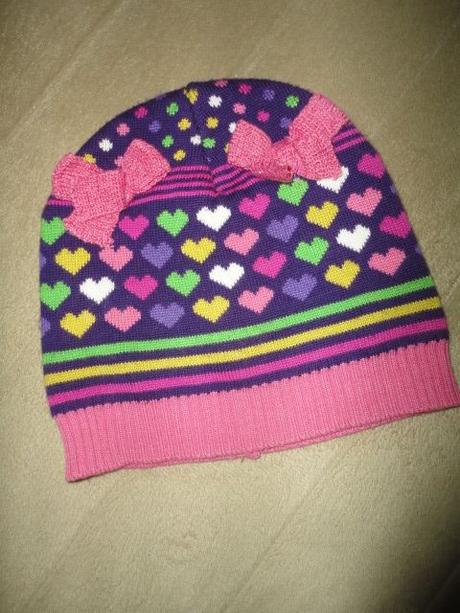 Srdíčková čepička z h+m, vel. 1,5-3 roky (86/98), h&m,92