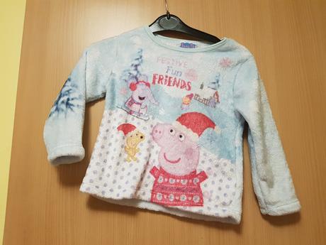 Fleesová mikina peppa pig značky george,vel.1,5-2, george,86