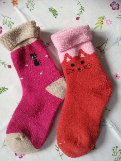 Ponožky teplé dívčí vel. 33-35., 33