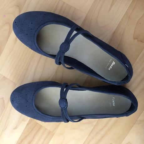 Námořnické kožené baleríny, baťa,40