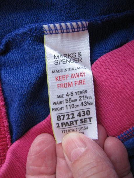 Dívčí bavlněné šortky m&s, marks & spencer,110