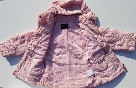 E1 dívčí zateplená bunda s kapucí vel. 92, 92